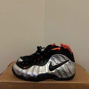 Nike Silver and Black Foamposite Halloween Edition Sneakers (12) NWB